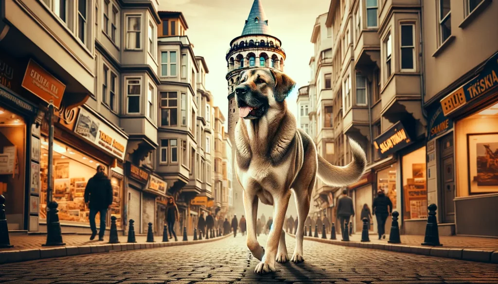 kangal vanderer gatelangs i Istanbul